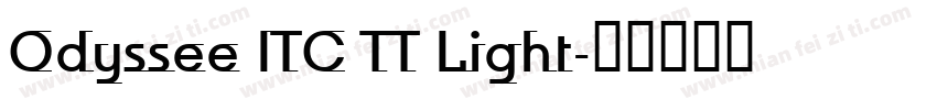 Odyssee ITC TT Light字体转换